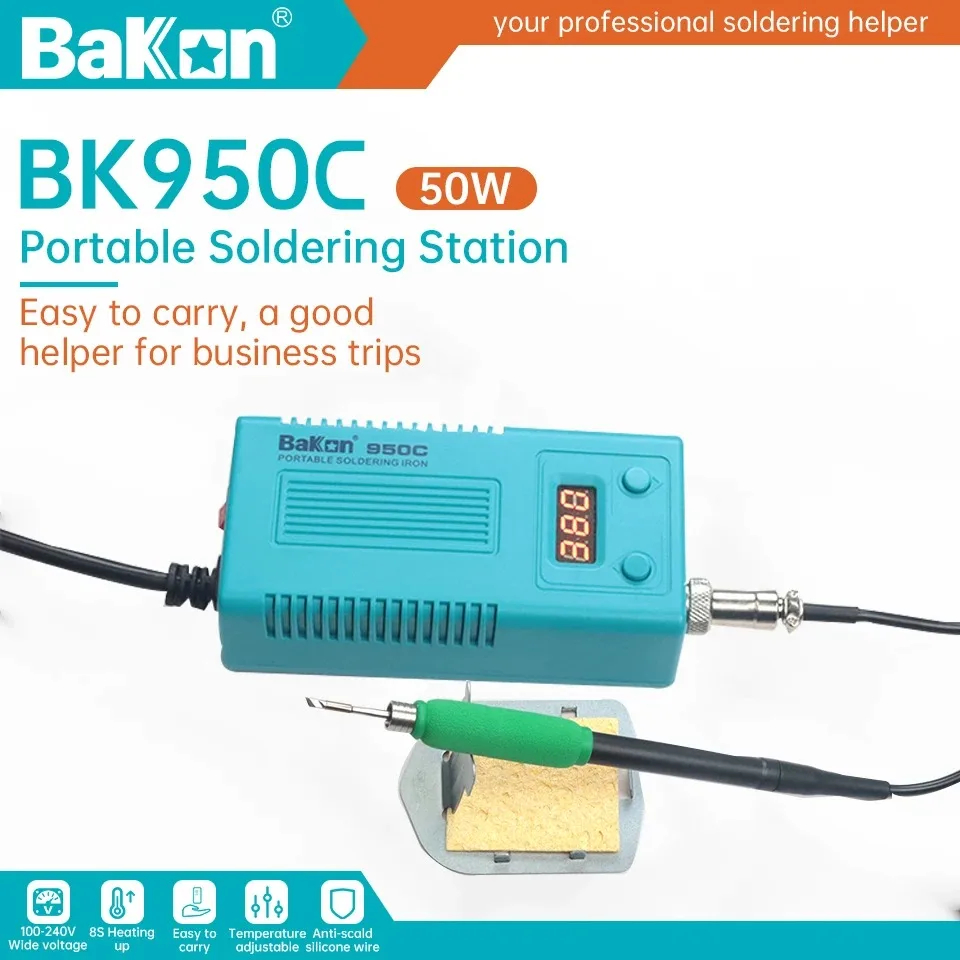 Soldering Iron Temperature Probe - Портативная цифровая паяльная станция Bakon с