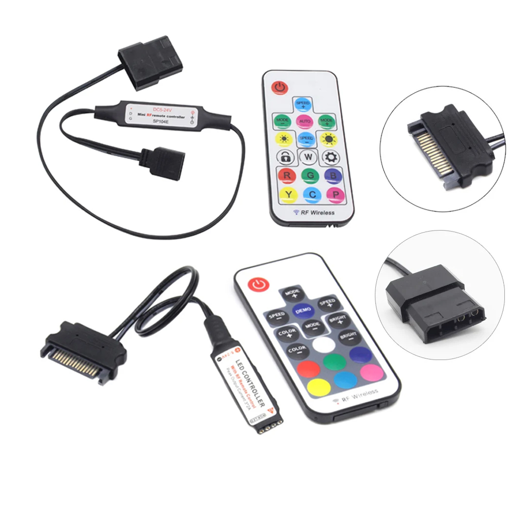 Контроллер SATA Molex RGB 5 В  – обзор и цена Ws2812B Strip 5V