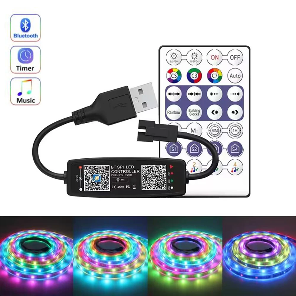 Bluetooth-Контроллер WS2812B д – обзор и цена Ws2812B Strip 5V